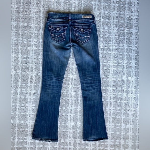 •Refuge• Distressed Skinny Bootcut Jeans - Picture 3 of 15